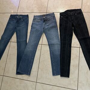 7 for all mankind Women's Jeans in Blue and Black